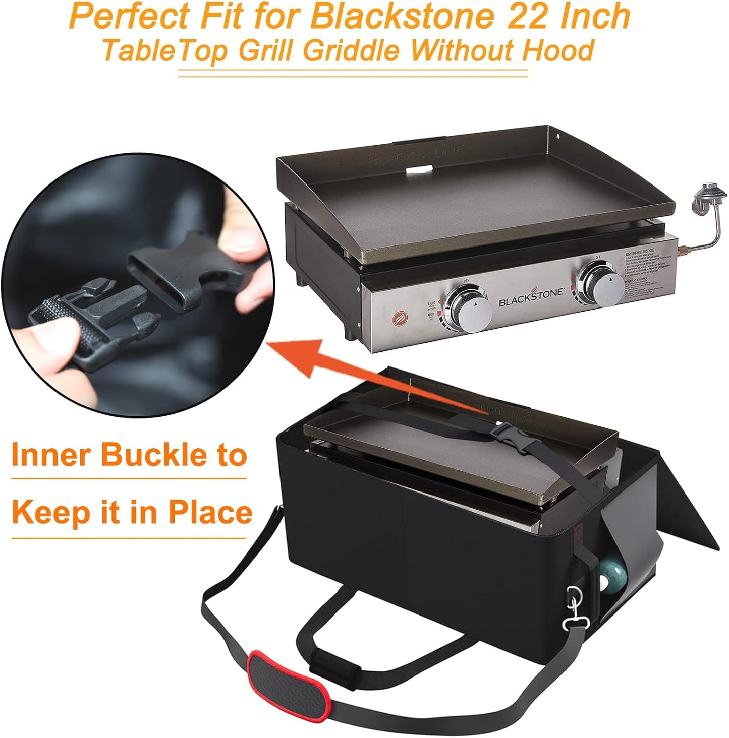 Bolsa transporte parrilla Blackstone 22" poliéster