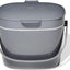 Contenedor compost fácil de limpiar carbón 1.75gal