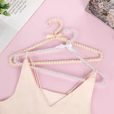 Perchas de perlas para vestidos boda y trajes diseño delgado