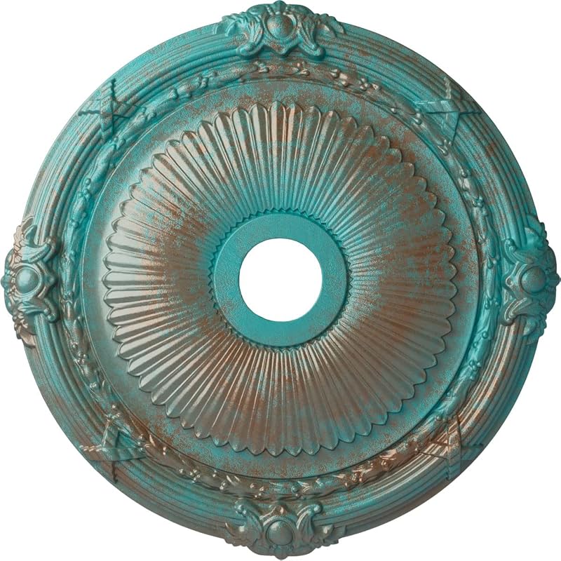 Medallón techo 27 1/2" Pátina Verde Cobre