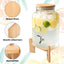 Soporte dispensador bebidas madera para botella 9pulg