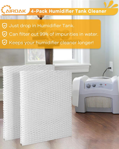 4 Filtros Repuesto para Humidificador Vornado Evap40