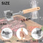 Picador carne acero inox cabezal resistente mango madera 10.6pulg