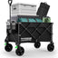 Carrito servicio plegable alta resistencia ruedas universales negro