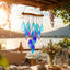 Campanillas viento 12.5" decoración ventana patrón hoja