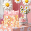 Bolsa fiesta niña flores naranja tarjeta seda retro