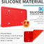 2 Fundas Silicona Marco Matrícula Soportes Resistentes Rojo