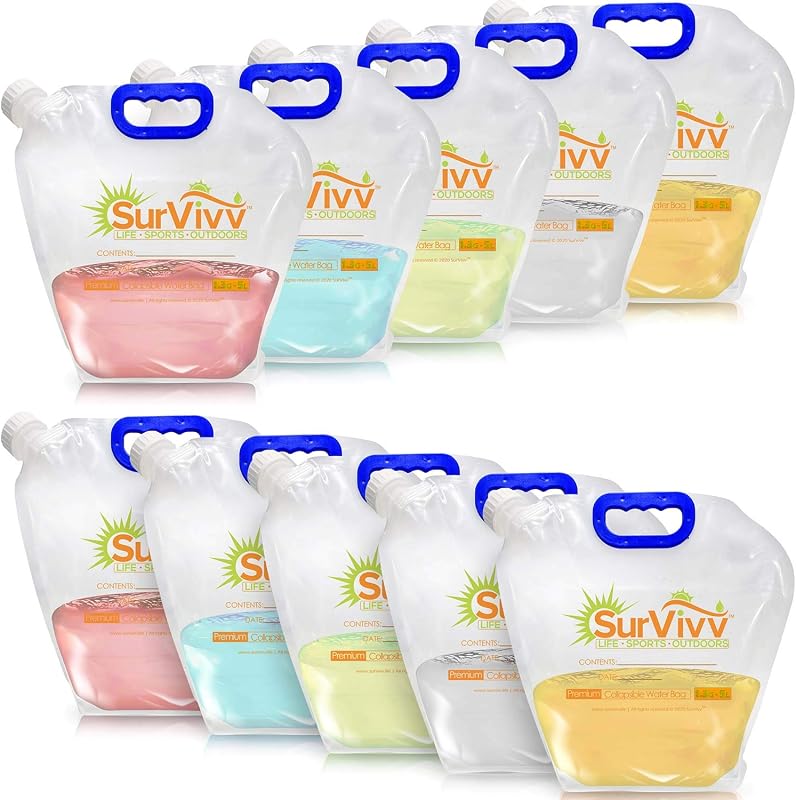 Bolsa agua plegable sin fugas sin BPA transparente deporte