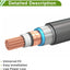 Cable inversor batería 3/8 lug 2 AWG 5ft cobre estañado negro