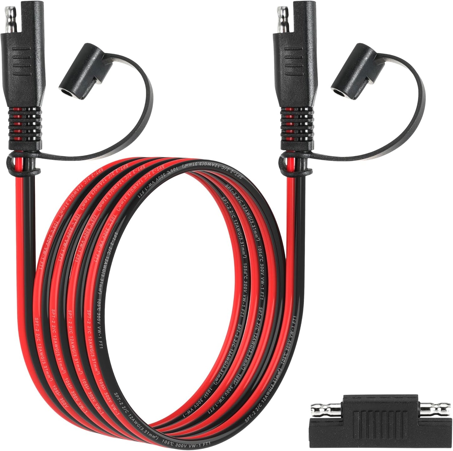 Cable extensión SAE 12AWG 6ft con adaptador inverso