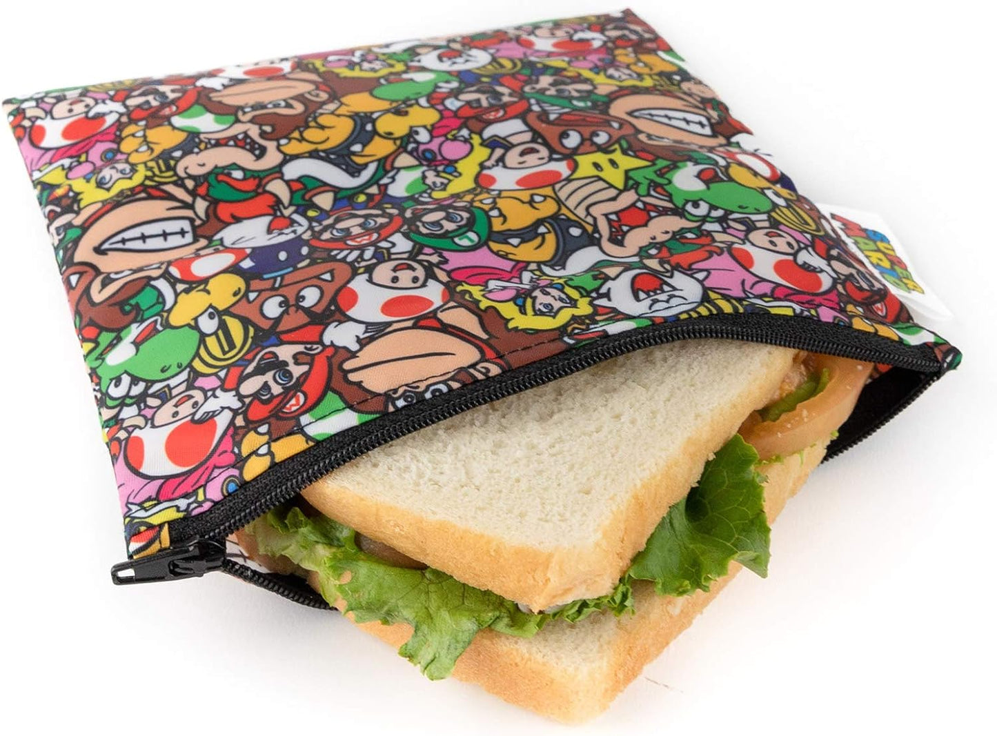 Bolsas reutilizables tela impermeable con cremallera