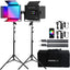 Kit luz LED RGB estudio 2800K-8000K control APP CRI 97