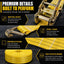 Correas trinquete 2x27" 8000lb negras J doble camión