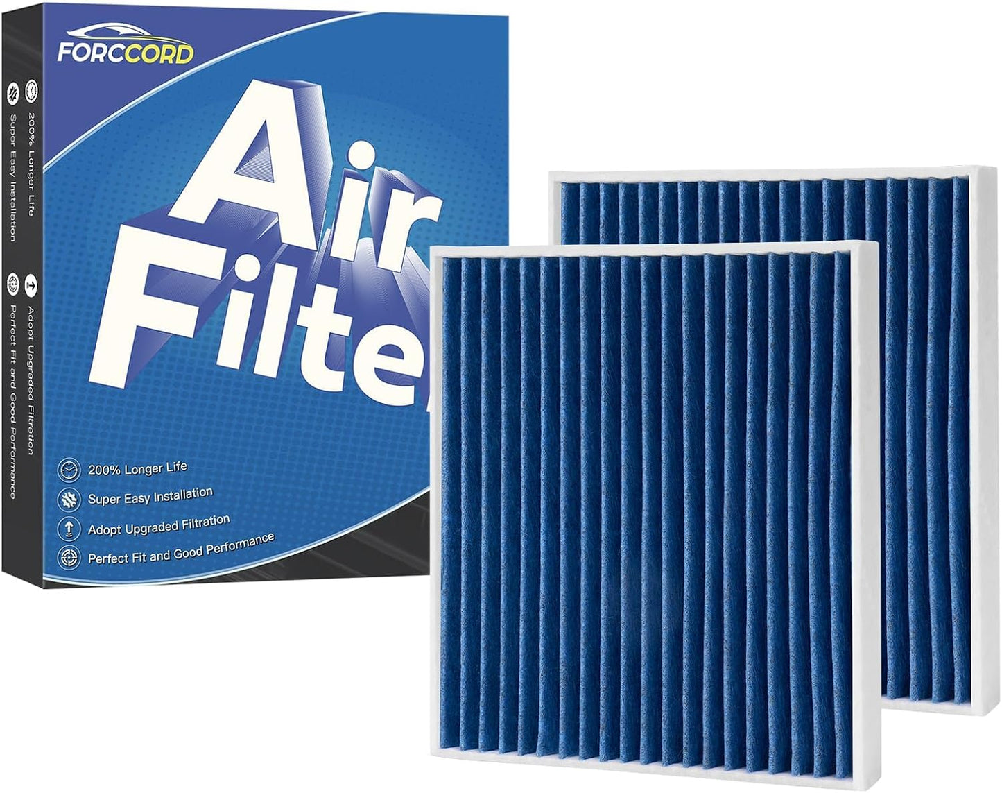 2 Filtros aire cabina HEPA comp Ioniq 1.6L Kona Electric
