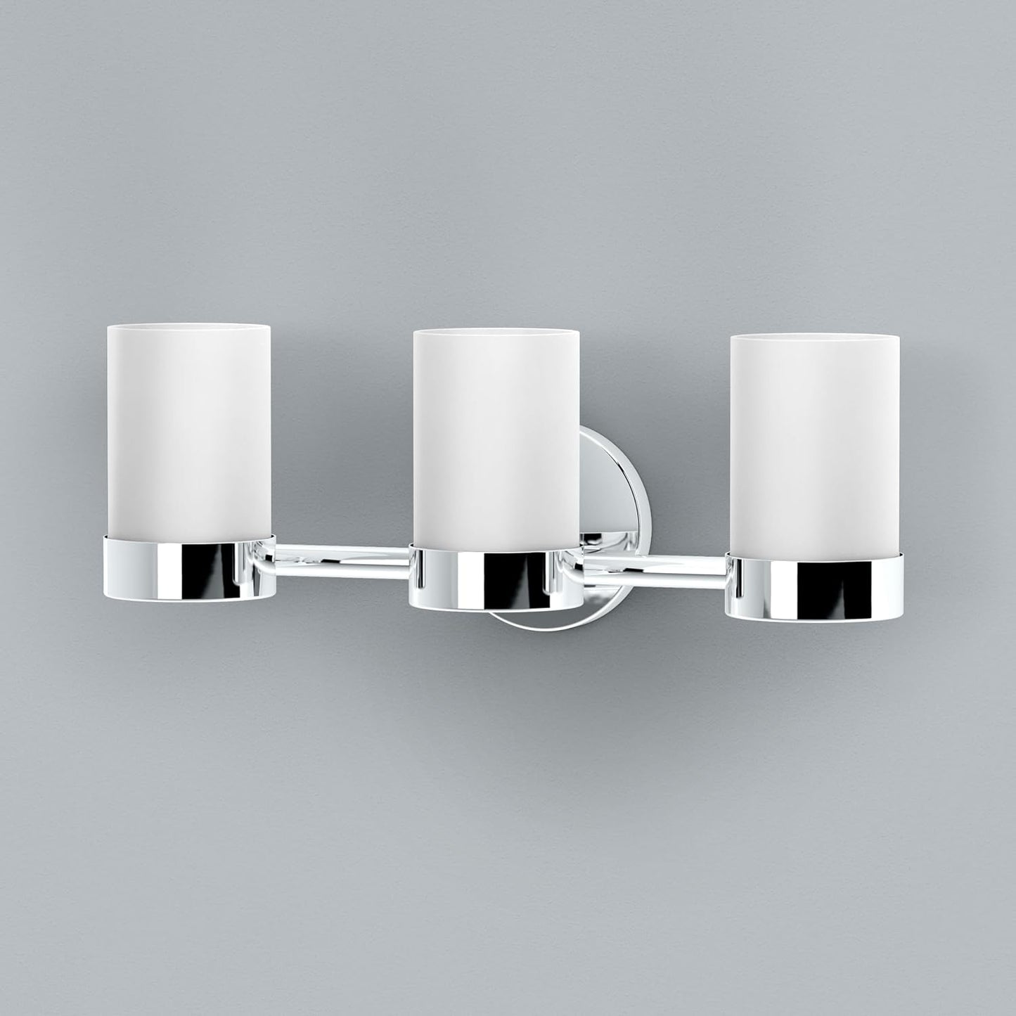 Aplique baño 3 luces cromado 19.5pulg