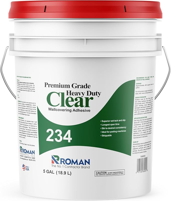 Adhesivo papel tapiz transparente remov. 5 gal