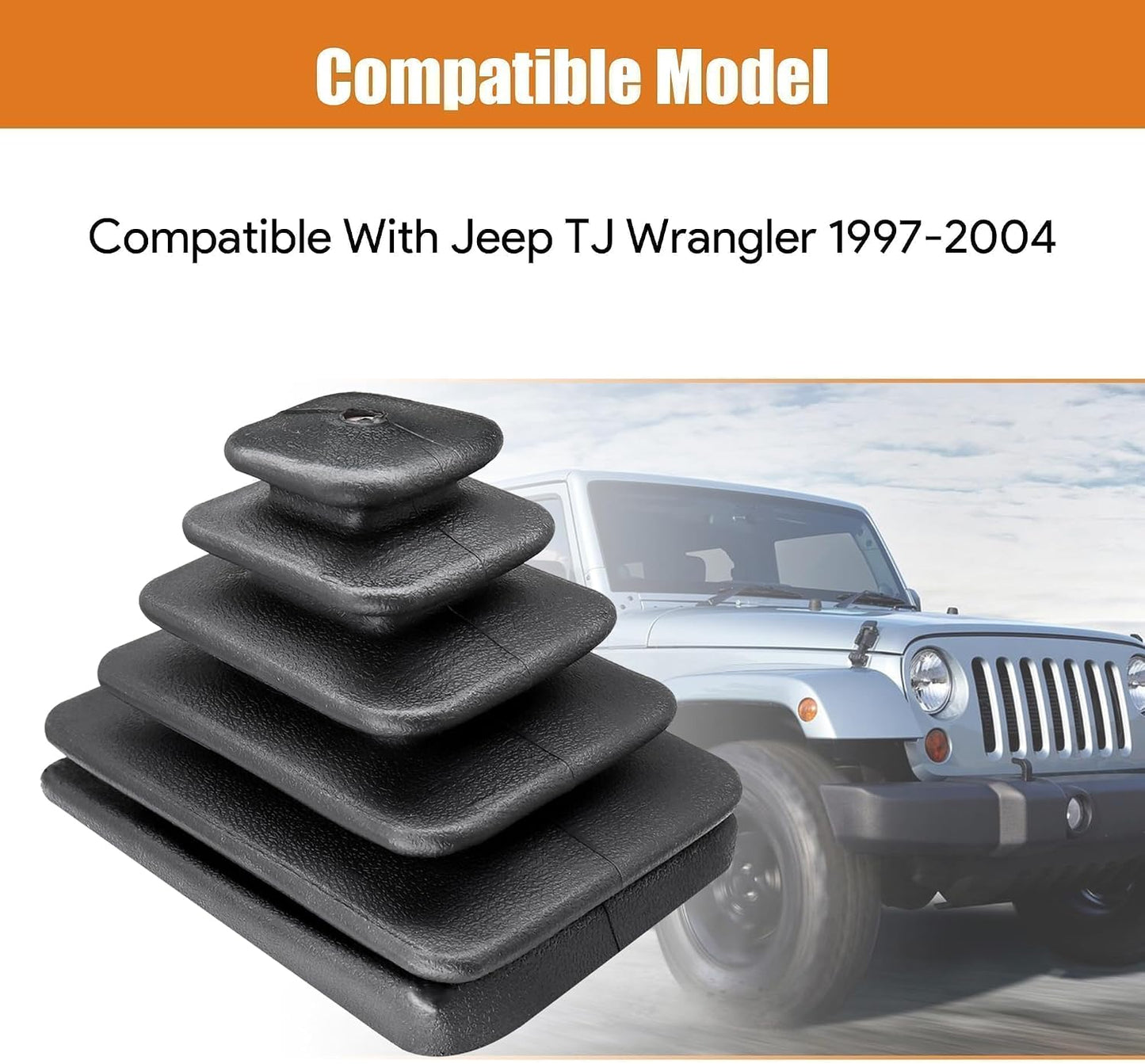 Kit cubierta palanca cambio bisel Jeep TJ Wrangler 97-04
