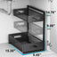 Organiz. cocina baño 2 niveles cajones deslizantes