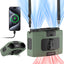 Ventilador cintura 10000 mAh 20h 10 vel dual banco de ener
