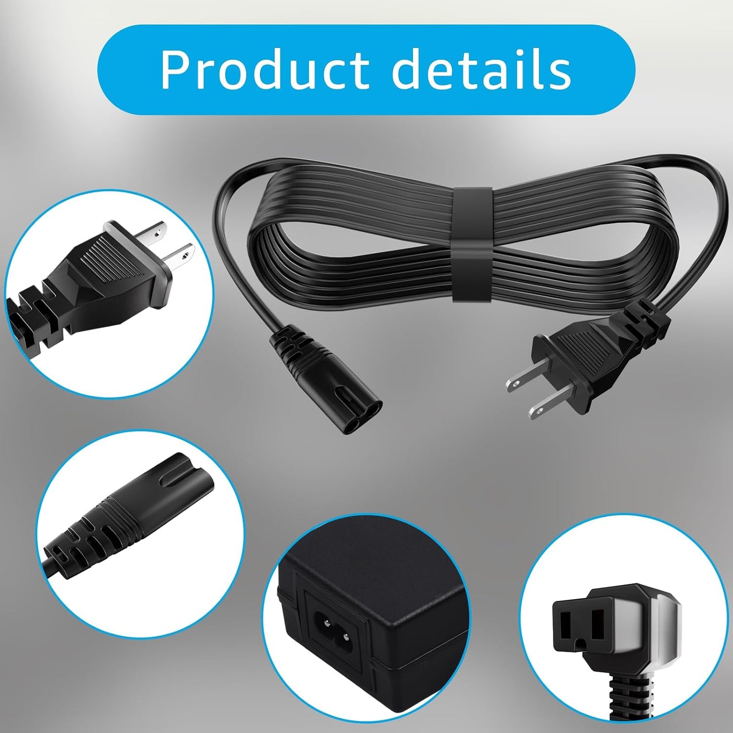 Adaptador corriente refrigerador automóvil 12V