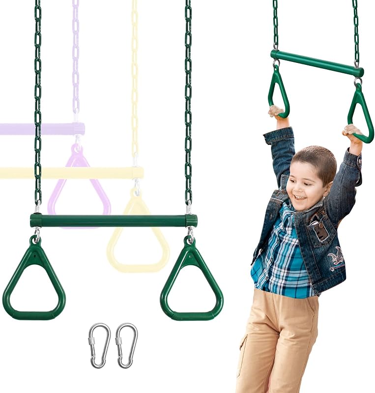 Barra trapecio patio trasero 16.5 con cadenas y ganchos