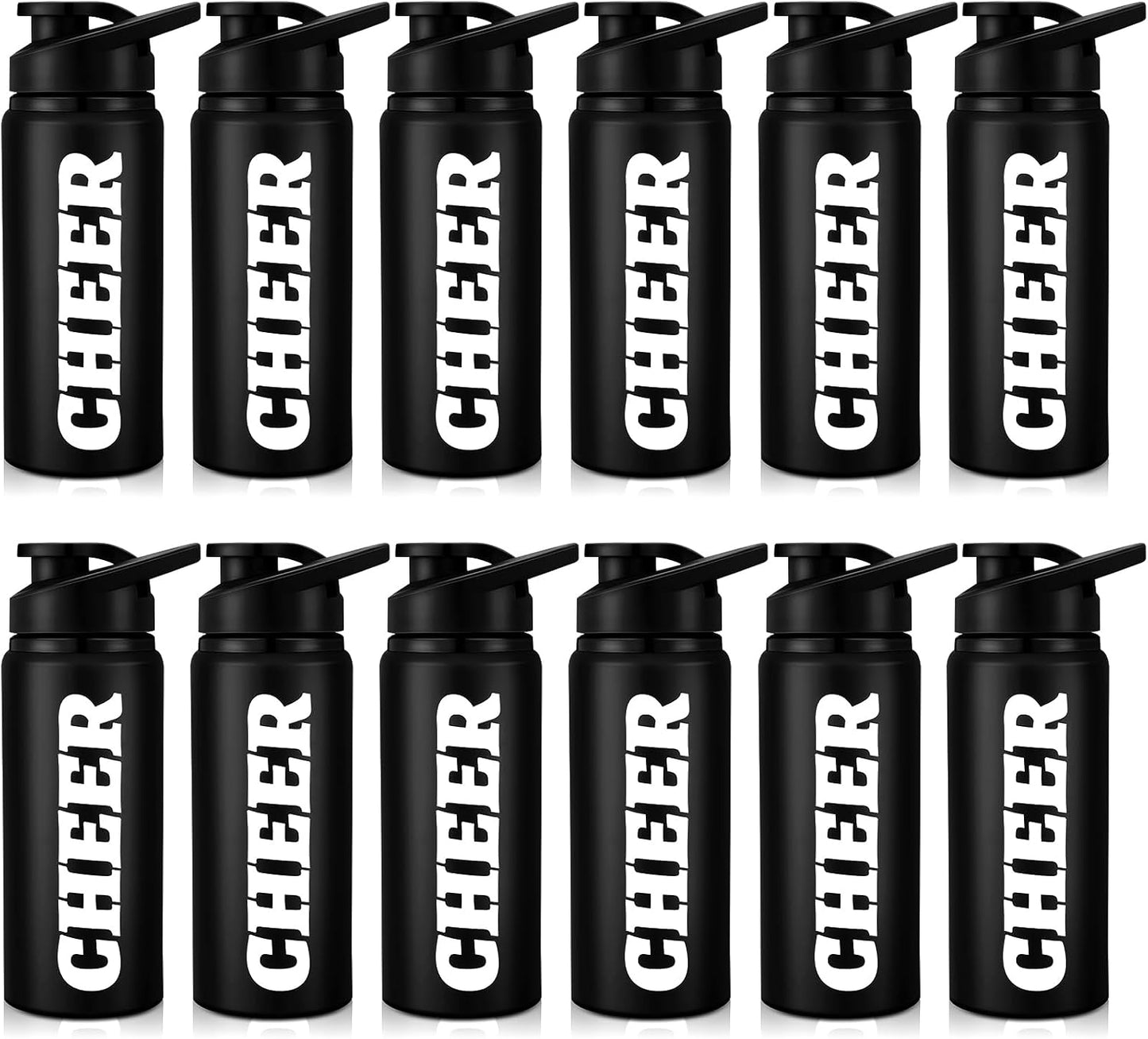 12 Botellas Agua Aluminio 20oz A Prueba Fugas Regalo
