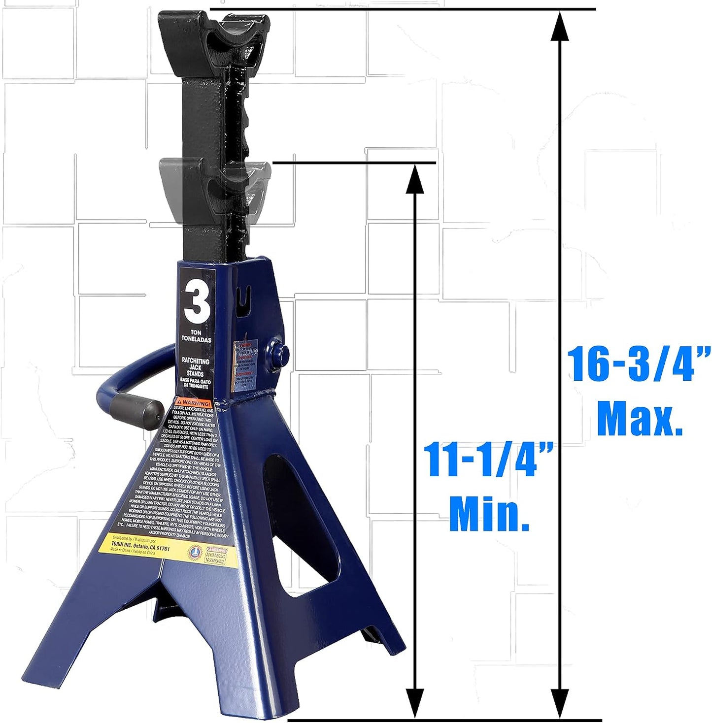 Soportes de gato acero Torin 3 ton 6000lb azul