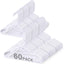 Perchas blancas para bebé 60 pzas multifuncionales 11.4pulg