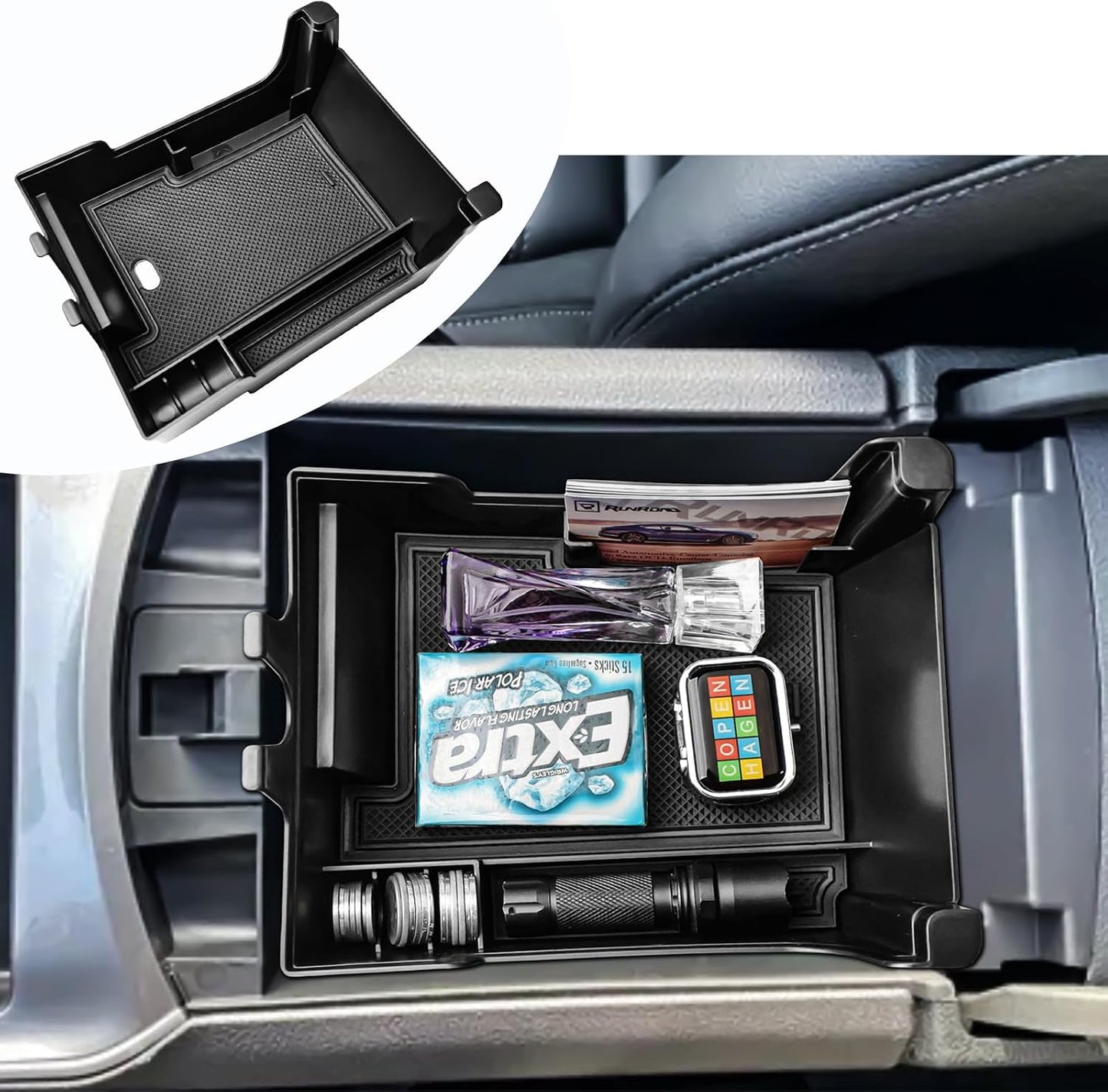 Bandeja organizadora consola Edge Ford 21-24 negro