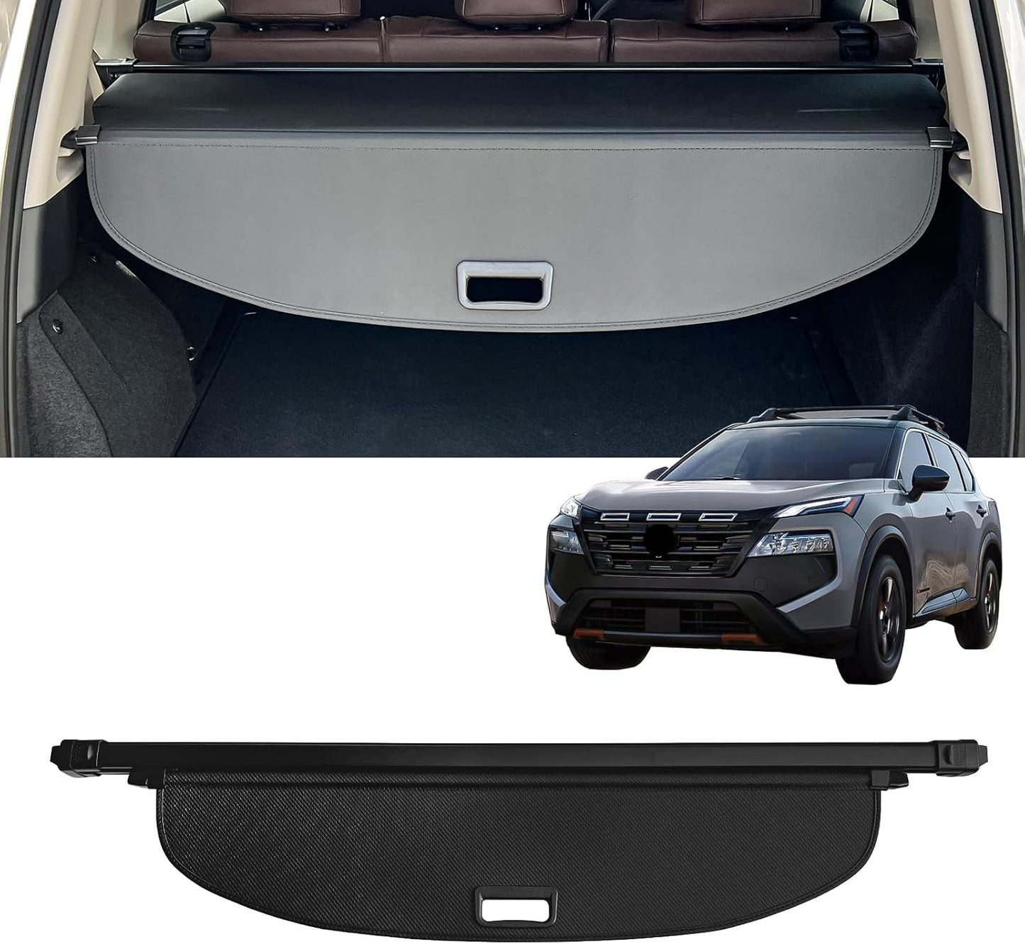 Cubierta retráctil maletero Nissan Rogue 2021-25 fibra