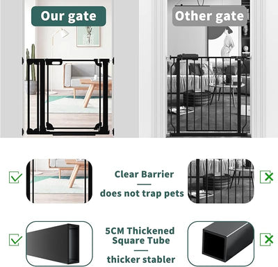 Puerta acrílico ajustable para bebé y mascotas