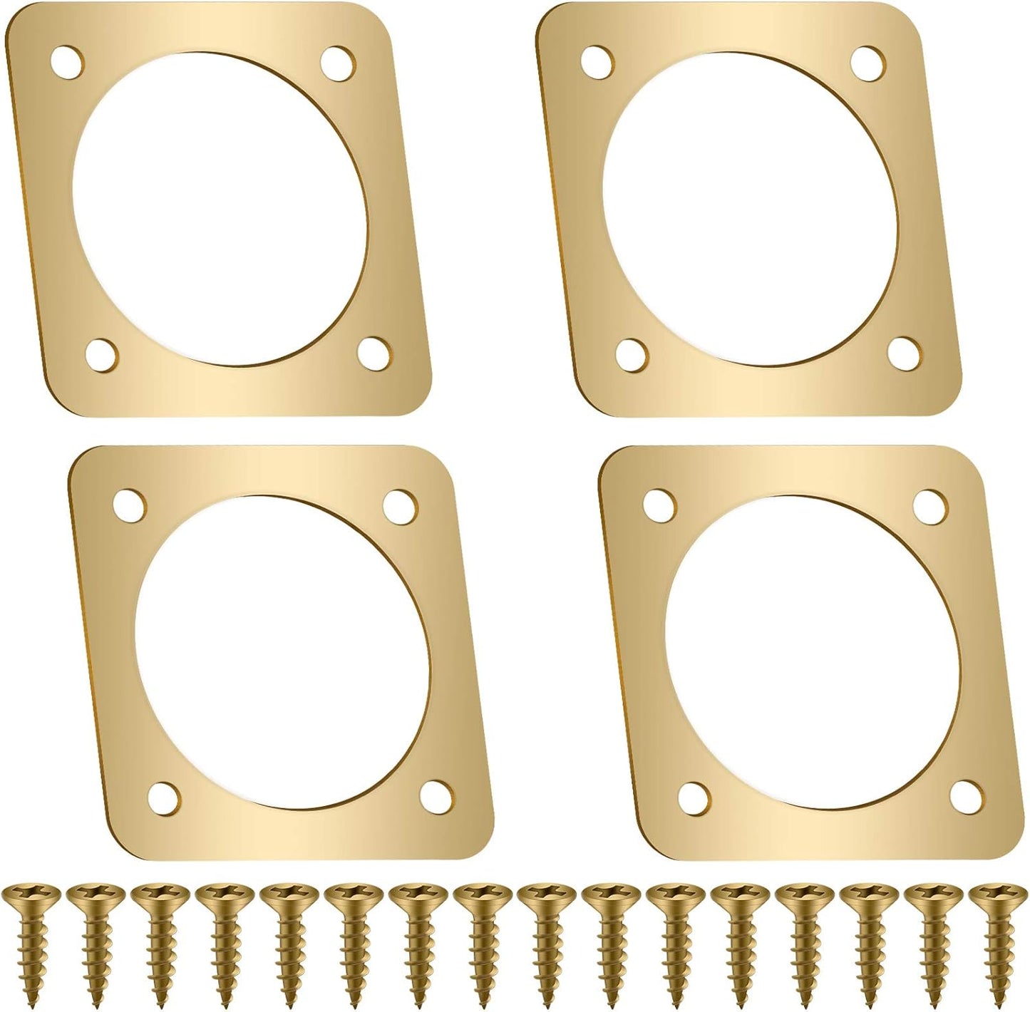 4 Pzas Protector Metal Pájaros Portal Cobre 1.125"