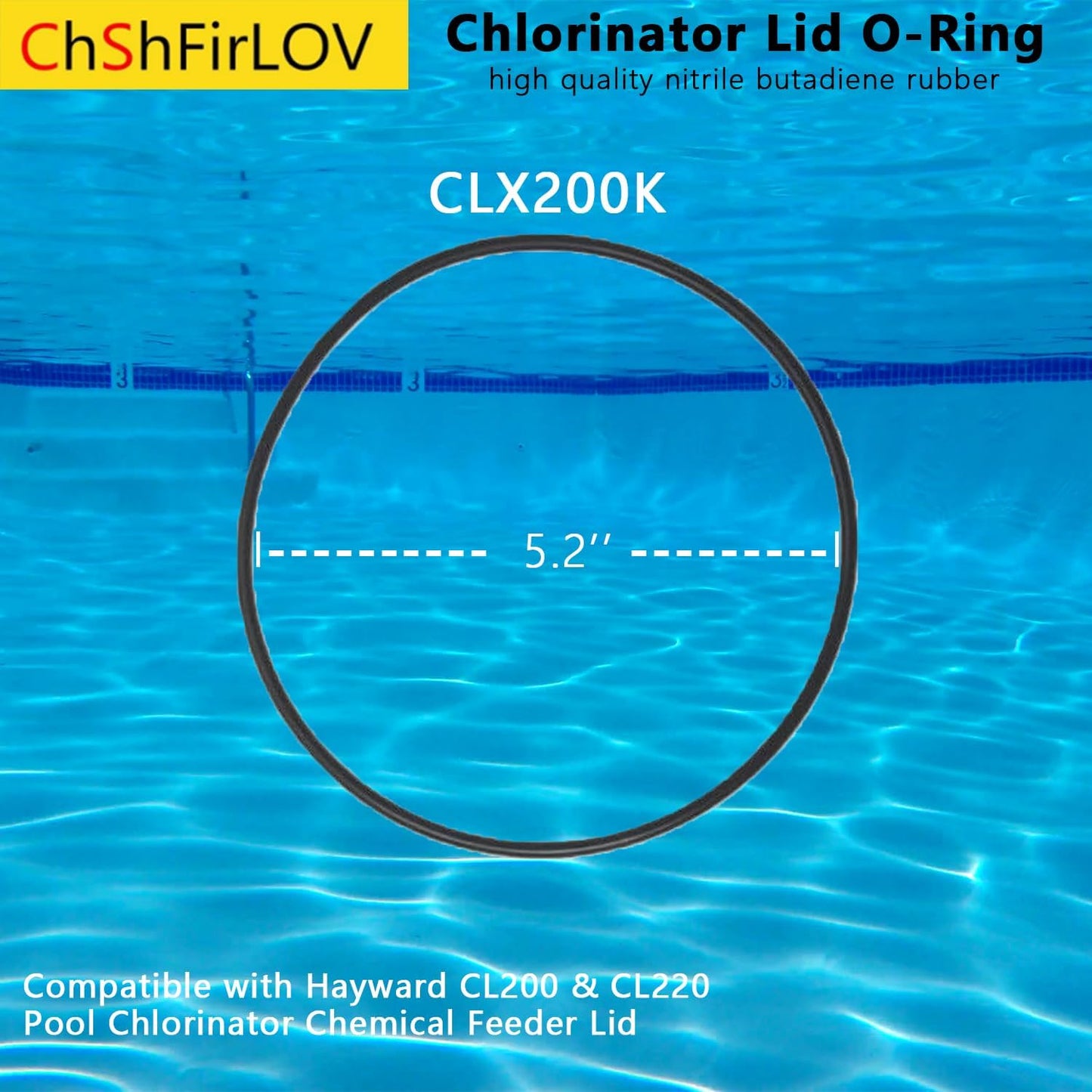 Junta tórica clorador piscina Hayward CL200 5-1/8x5-1/2"