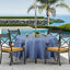 Mantel exterior poliéster impermeable 70pulg azul