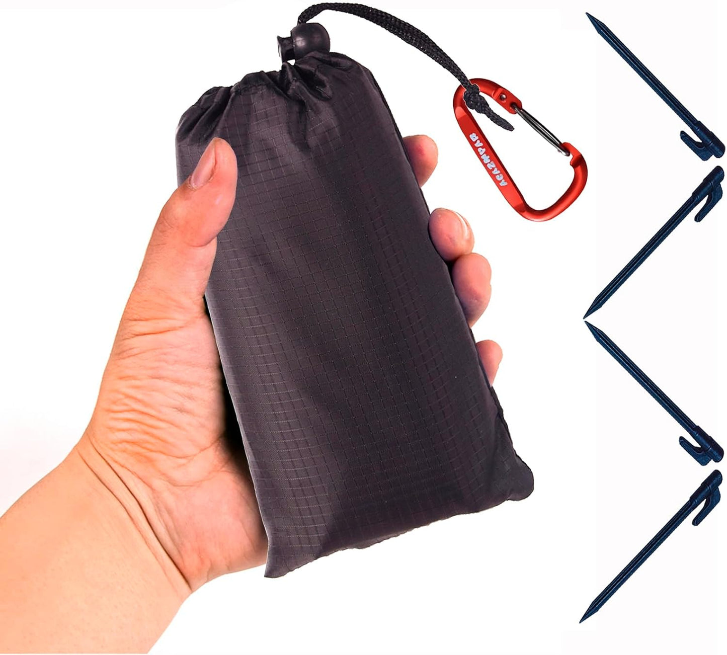 Lona impermeable ultraligera camping senderismo negro