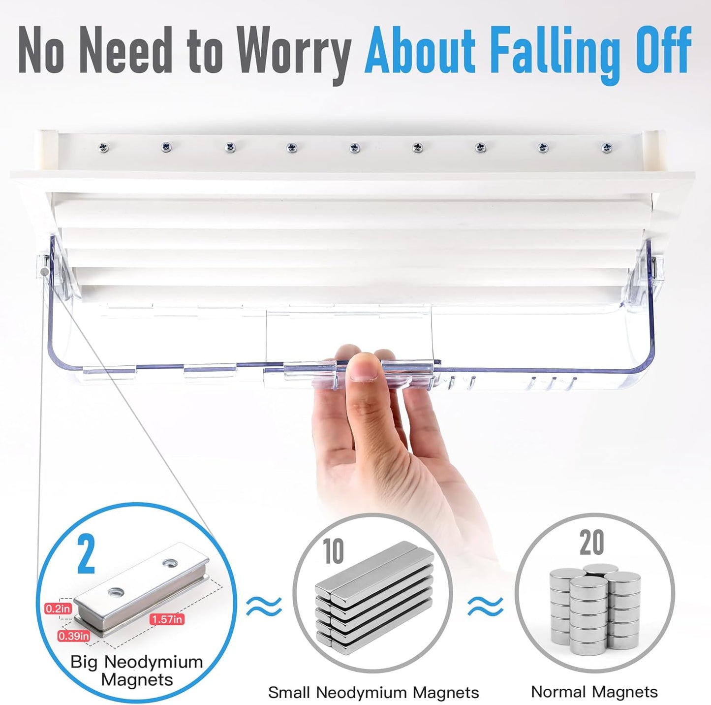 Deflector magnético ventilación ajustable 8-15pulg pack 2