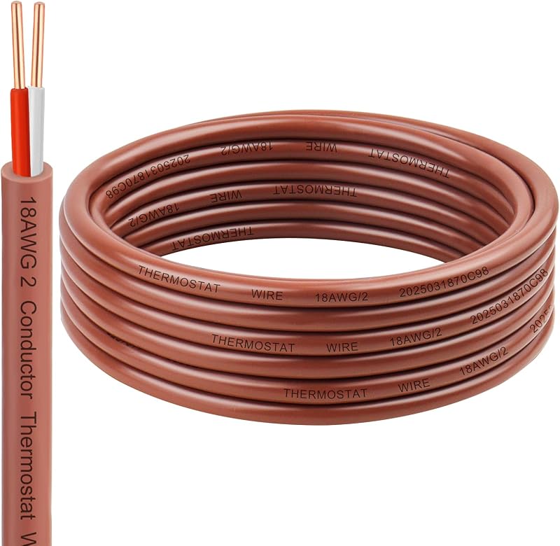 Cable termostato 18/2 3mt cobre sólido 2 conductores