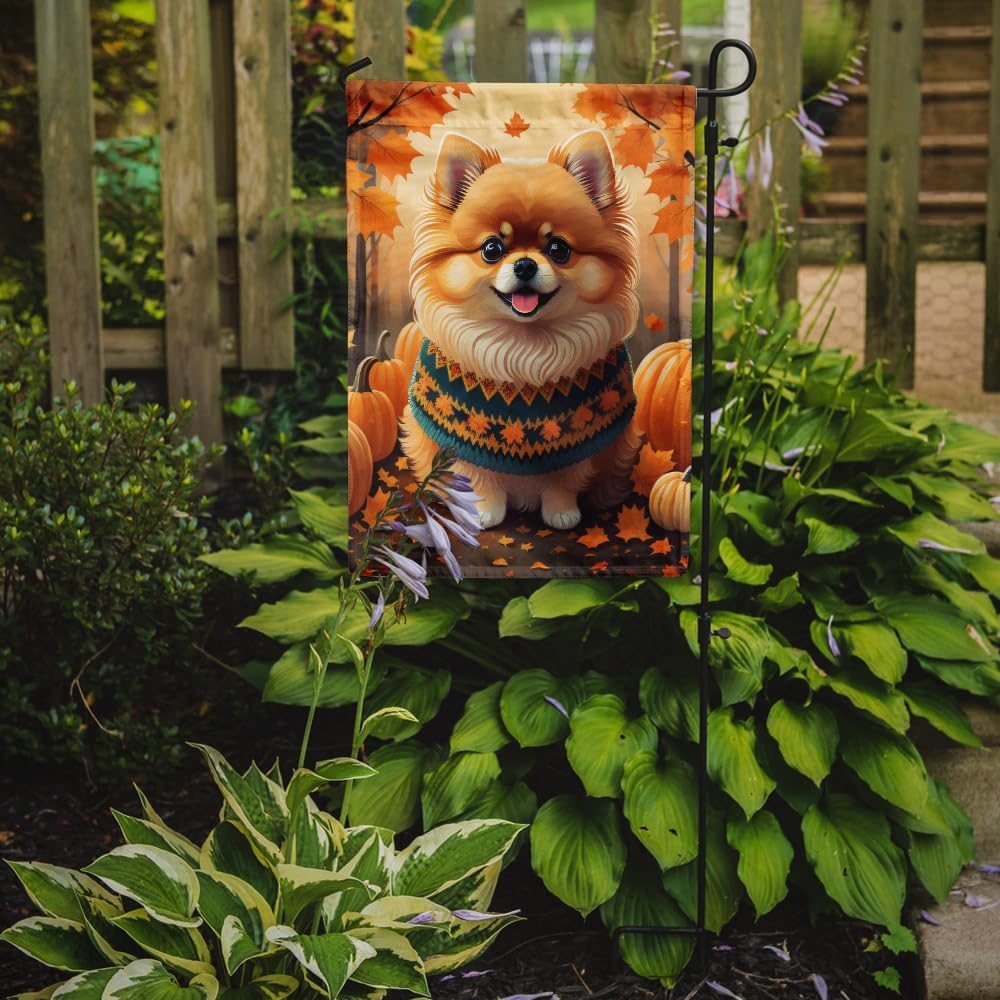 Bandera decorativa jardín otoño pomerania multicolor