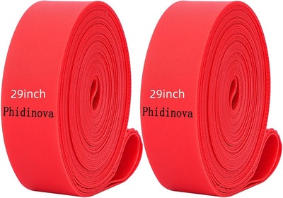 Tiras revestimiento llanta bicicleta rojo protección tubos