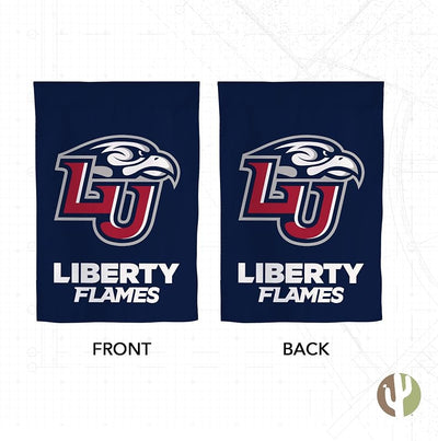Bandera jardín 19x12pulg llamas libertad diseño C