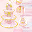 Soporte cupcakes princesa 3 niveles decoración fiesta cumpleaños