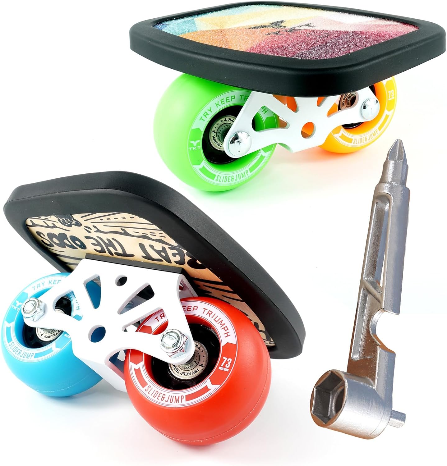 Patines deriva portátil tabla arce antiderrap ruedas PU