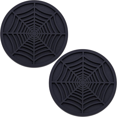 2 Posavasos Automóvil Antideslizantes 2.75pulg Negro