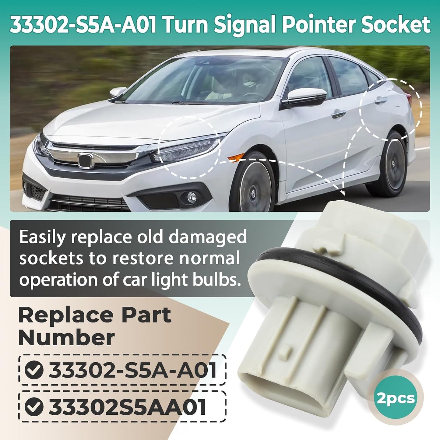 2 Pzas Socket T20 W Honda Odyssey Civic Acura TSX