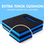 Rodillera espuma gruesa con asas 20x9" azul y negro