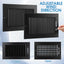 6 Rejillas Ventilación 6x10pulg Regulador Acero