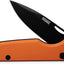 Cuchillo bolsillo EDC acero Sandvik 14c28n dlc negro