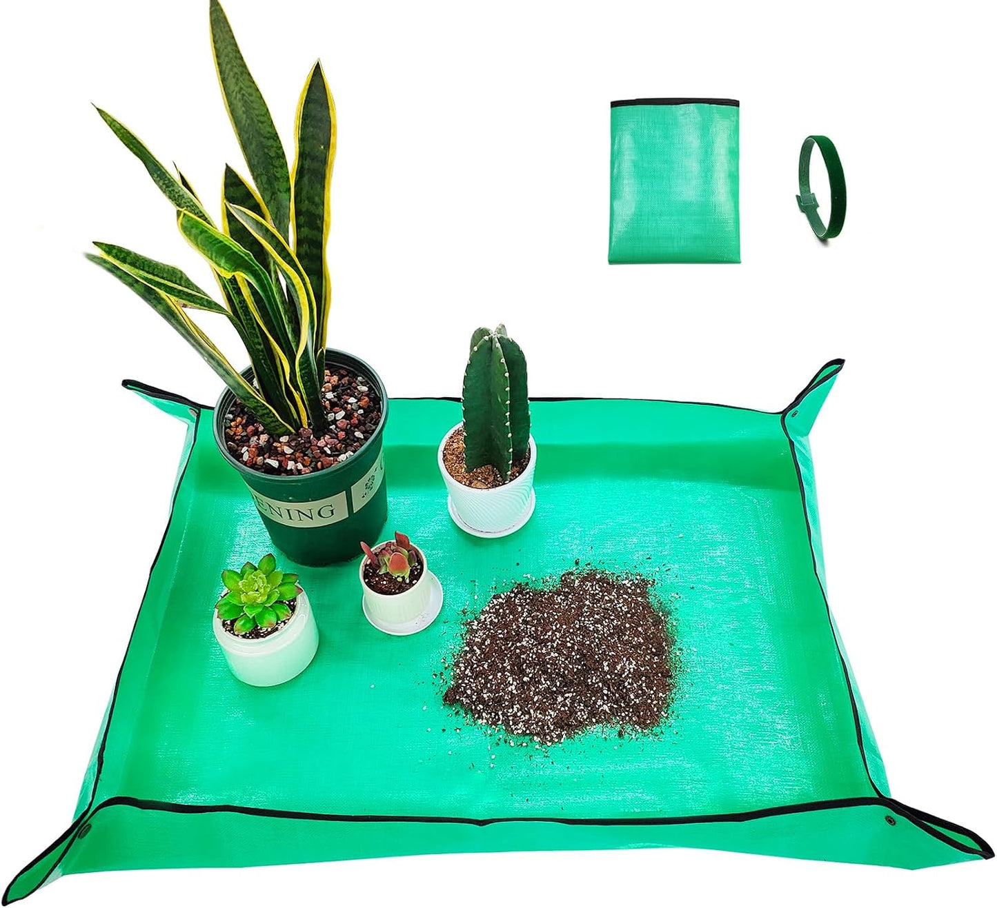 Tapete trasplante suculentas 29.5x39.4pulg impermeable plegable