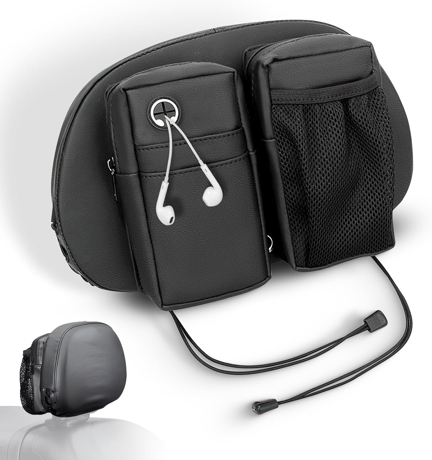 Bolsa almacenamiento asiento motocicleta Harley respaldo