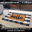 Alfombra algodón cuadros búfalo 27.5x43pulg puerta cocina